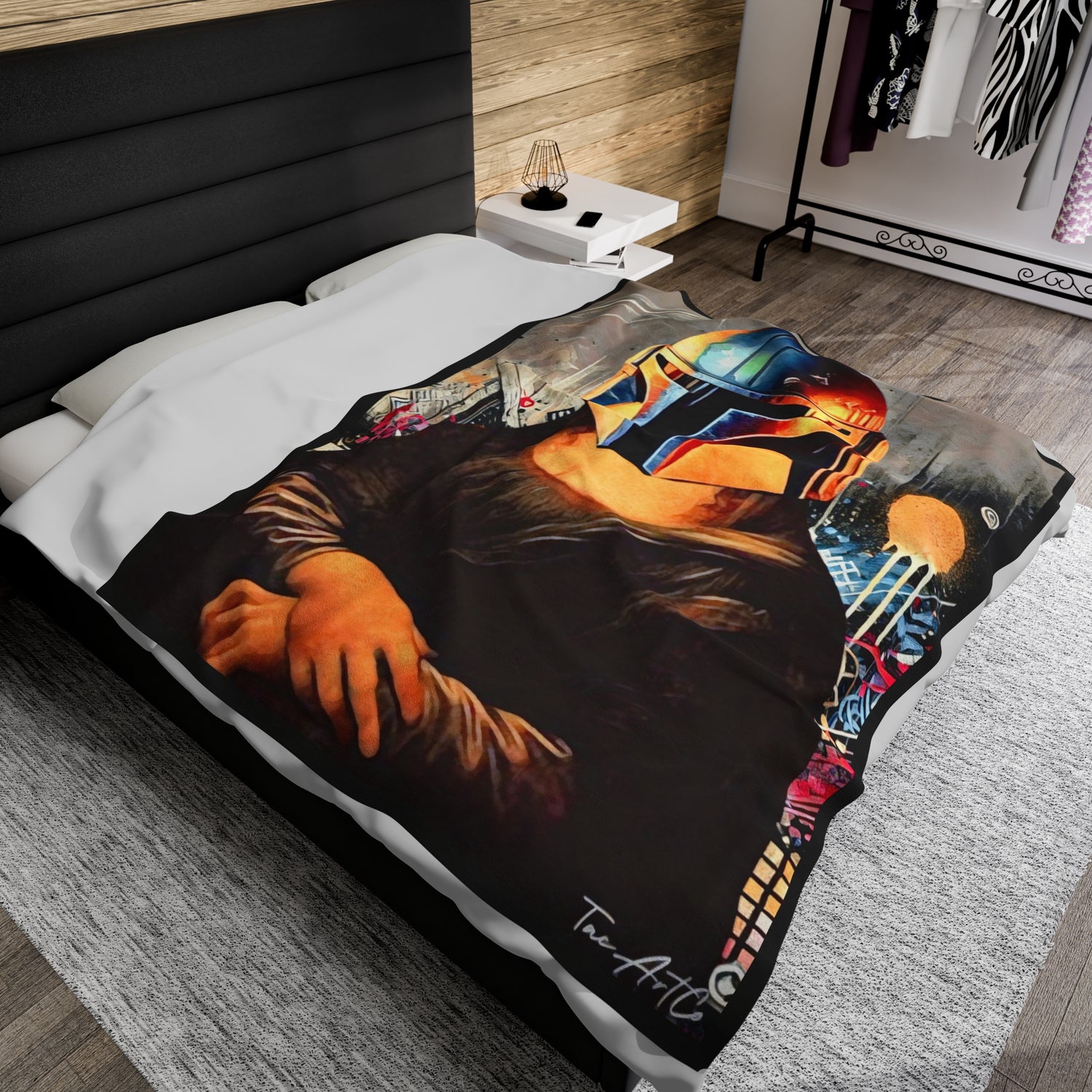 boba lisa - Velveteen Plush Blanket