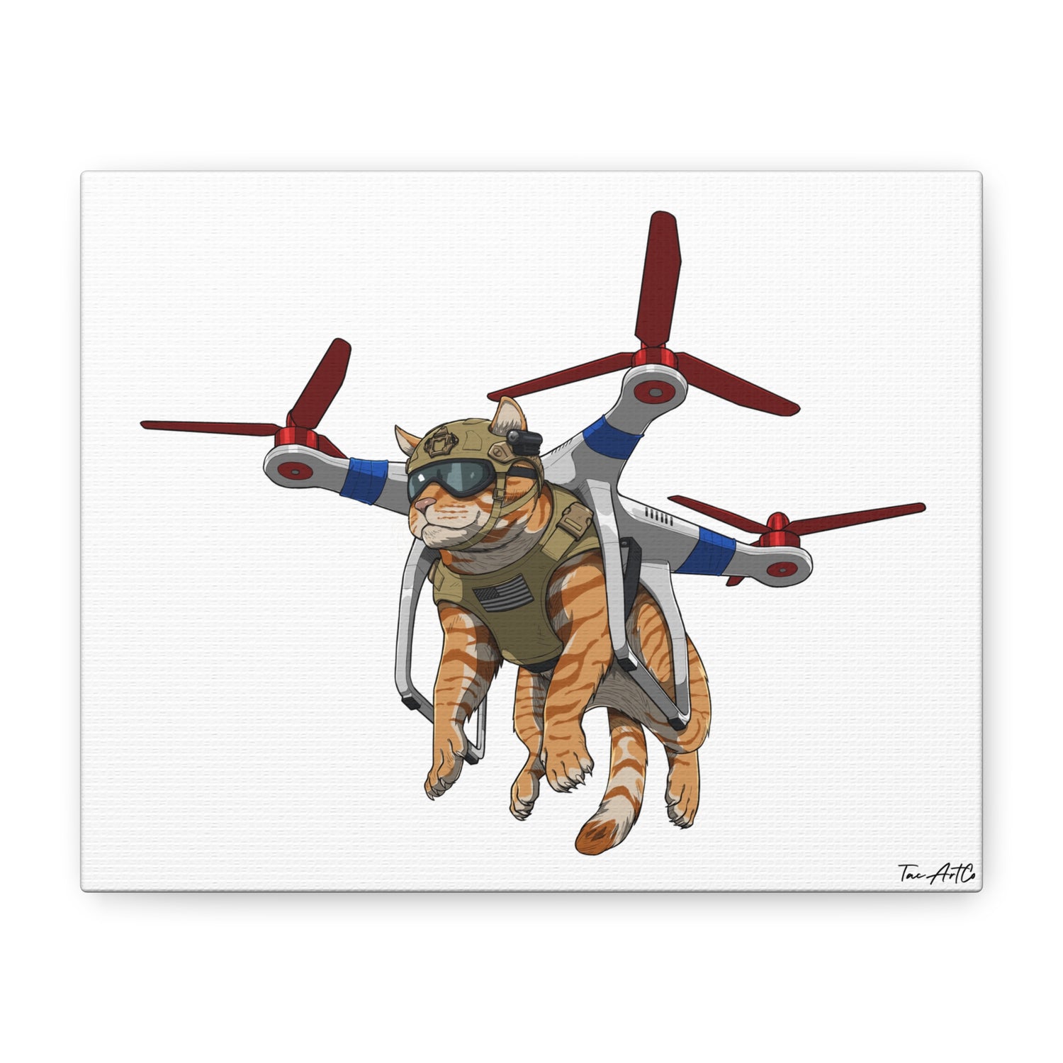 Assault Cat – Feline Strike Team Canvas Print