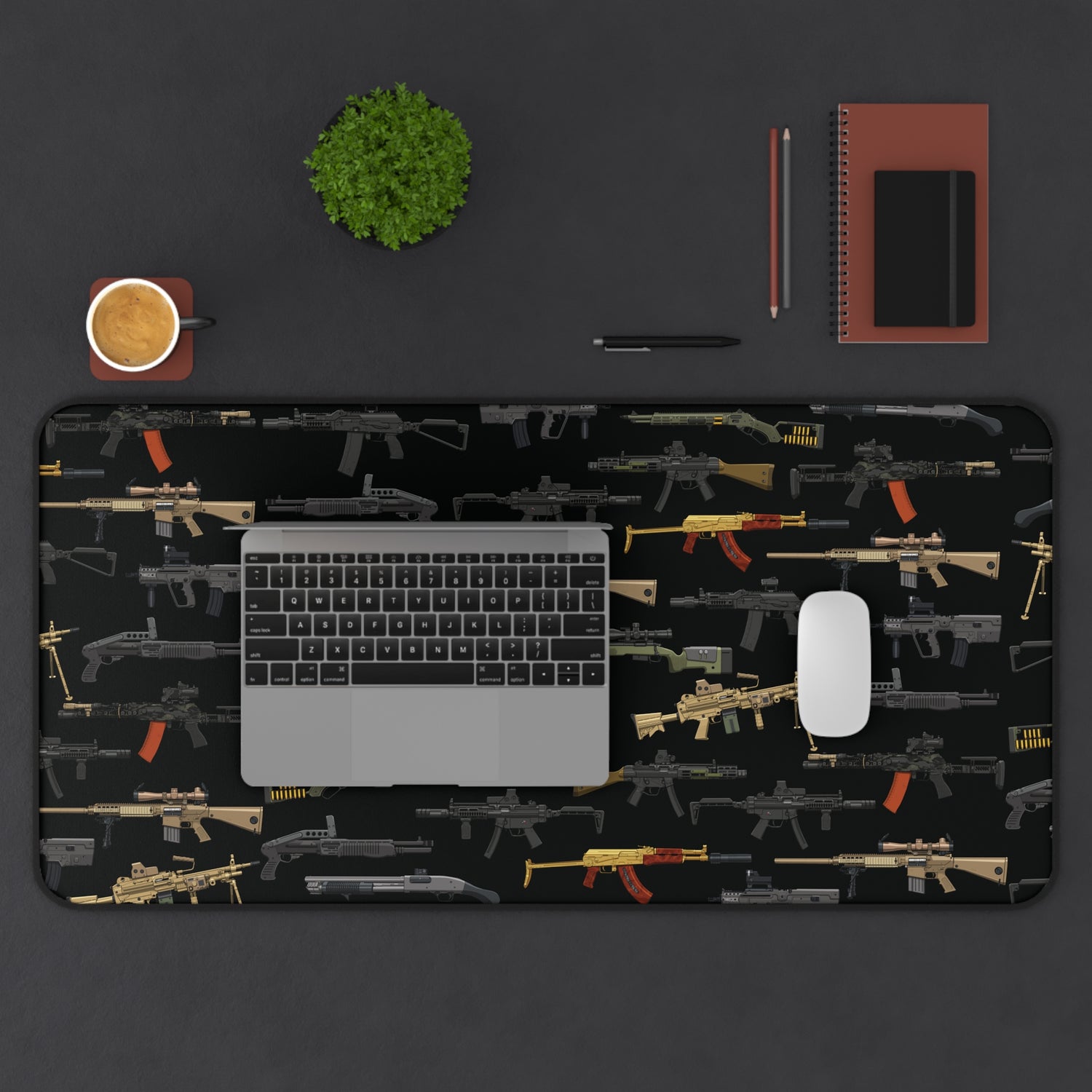 Firearm Assortment V2 – Desk Mat