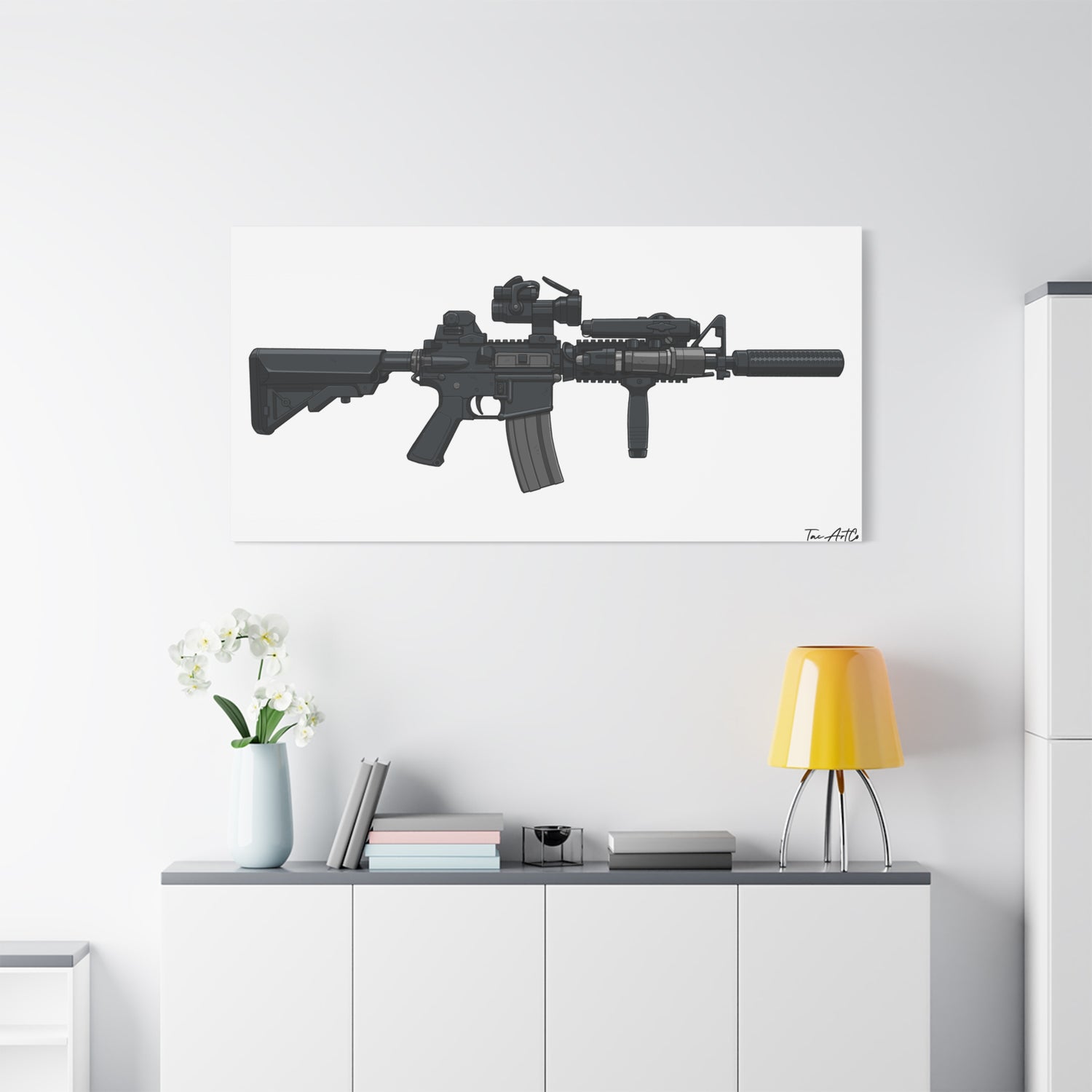 MK18 Mod 0 – CQBR Canvas Print
