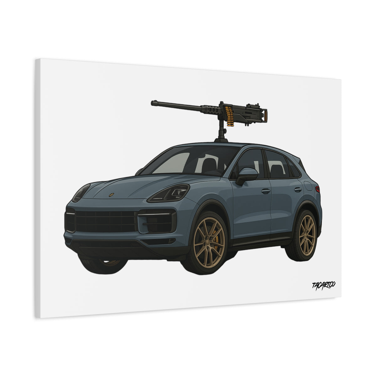 Porsche Cayenne Technical - Canvas Print
