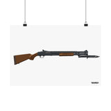 Mossberg 590A1 Retrograde - Matte Poster (White Background)