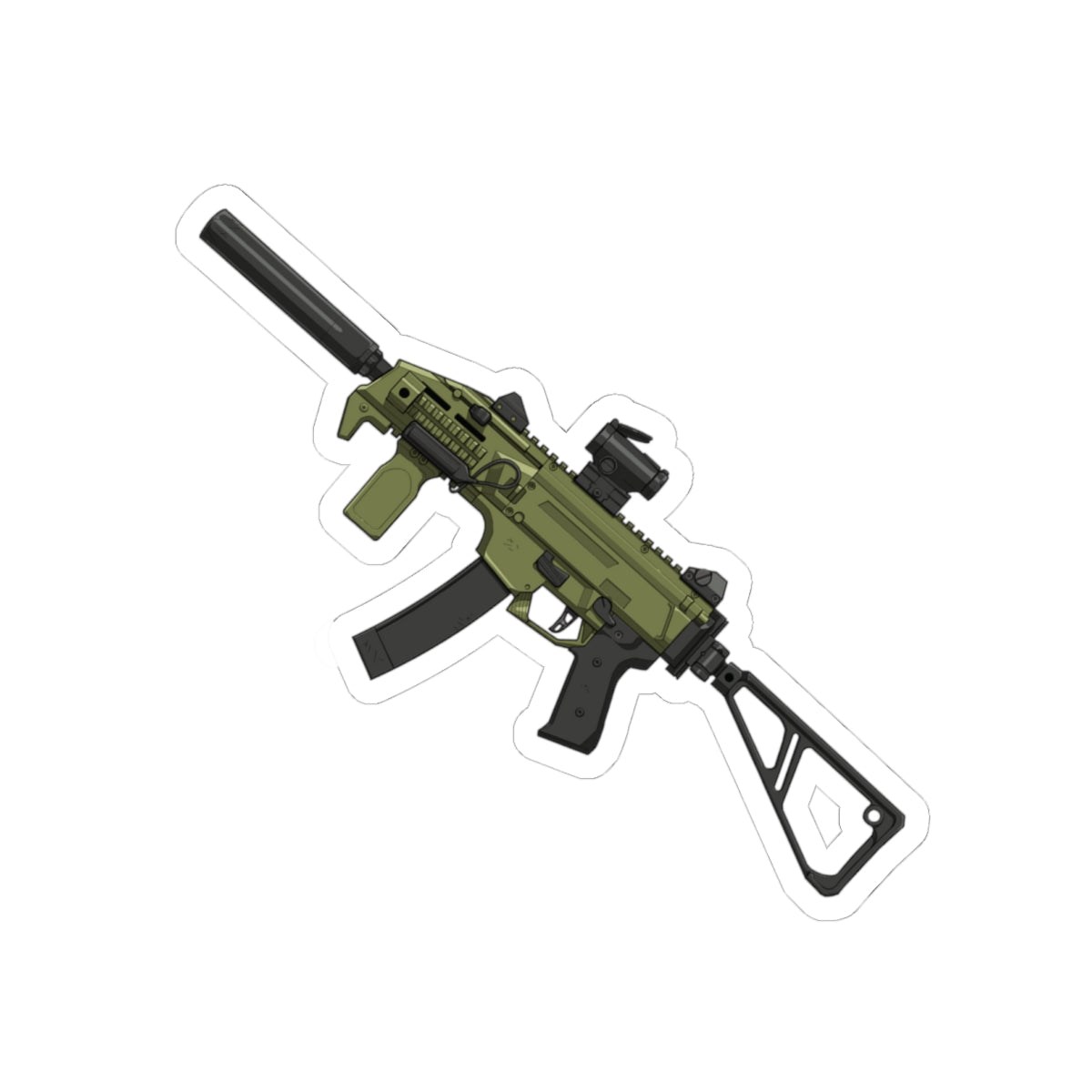 CZ Scorpion EVO 3 Sticker – Compact Power, Illustrated