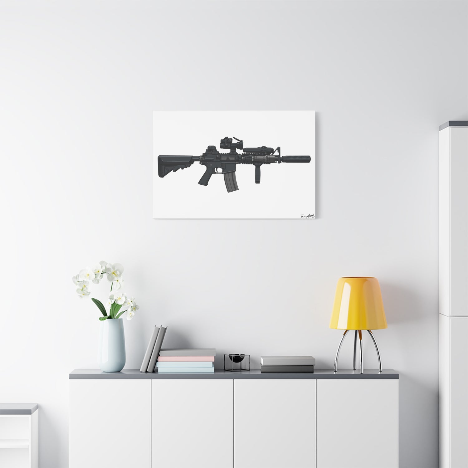 MK18 Mod 0 – CQBR Canvas Print