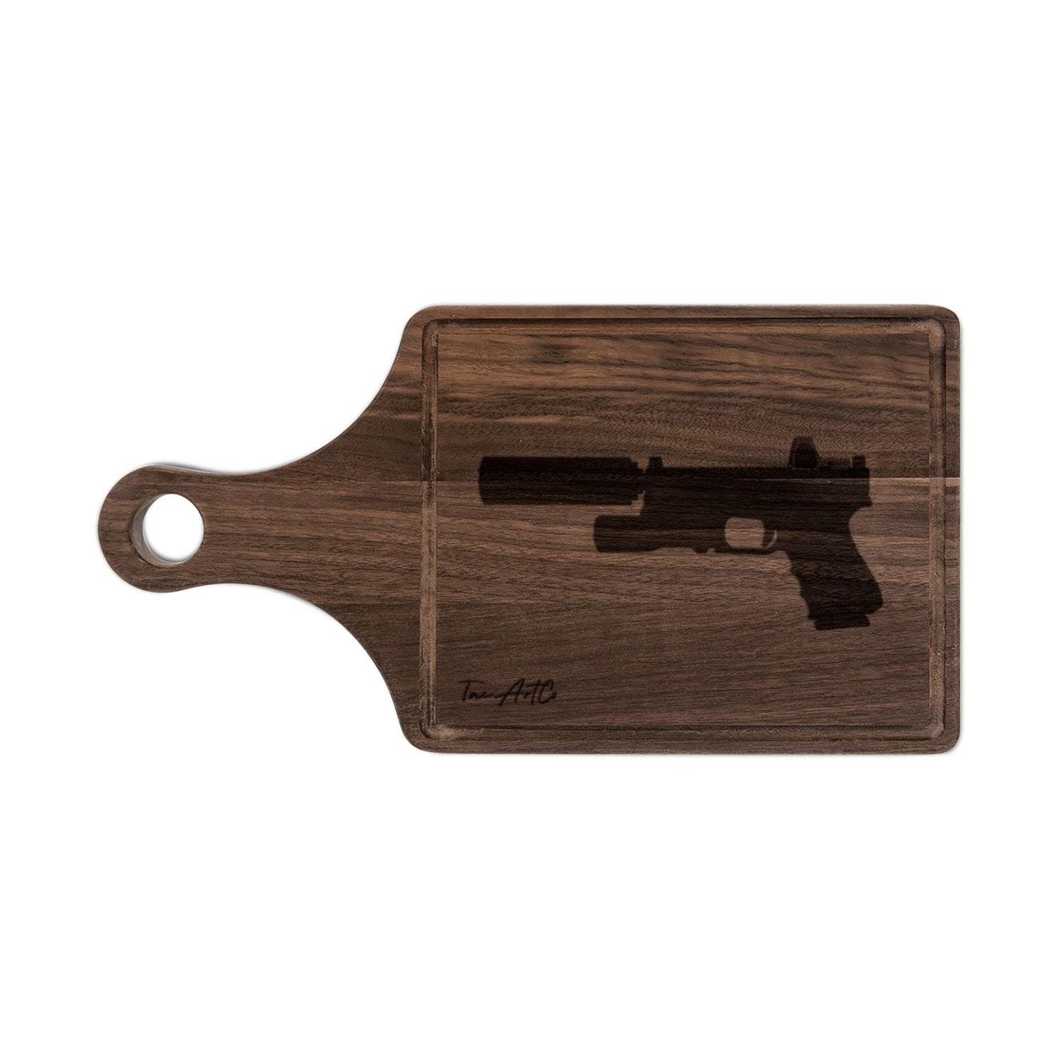 Glock 19 Suppressed w/ RMR - Cutting Board
