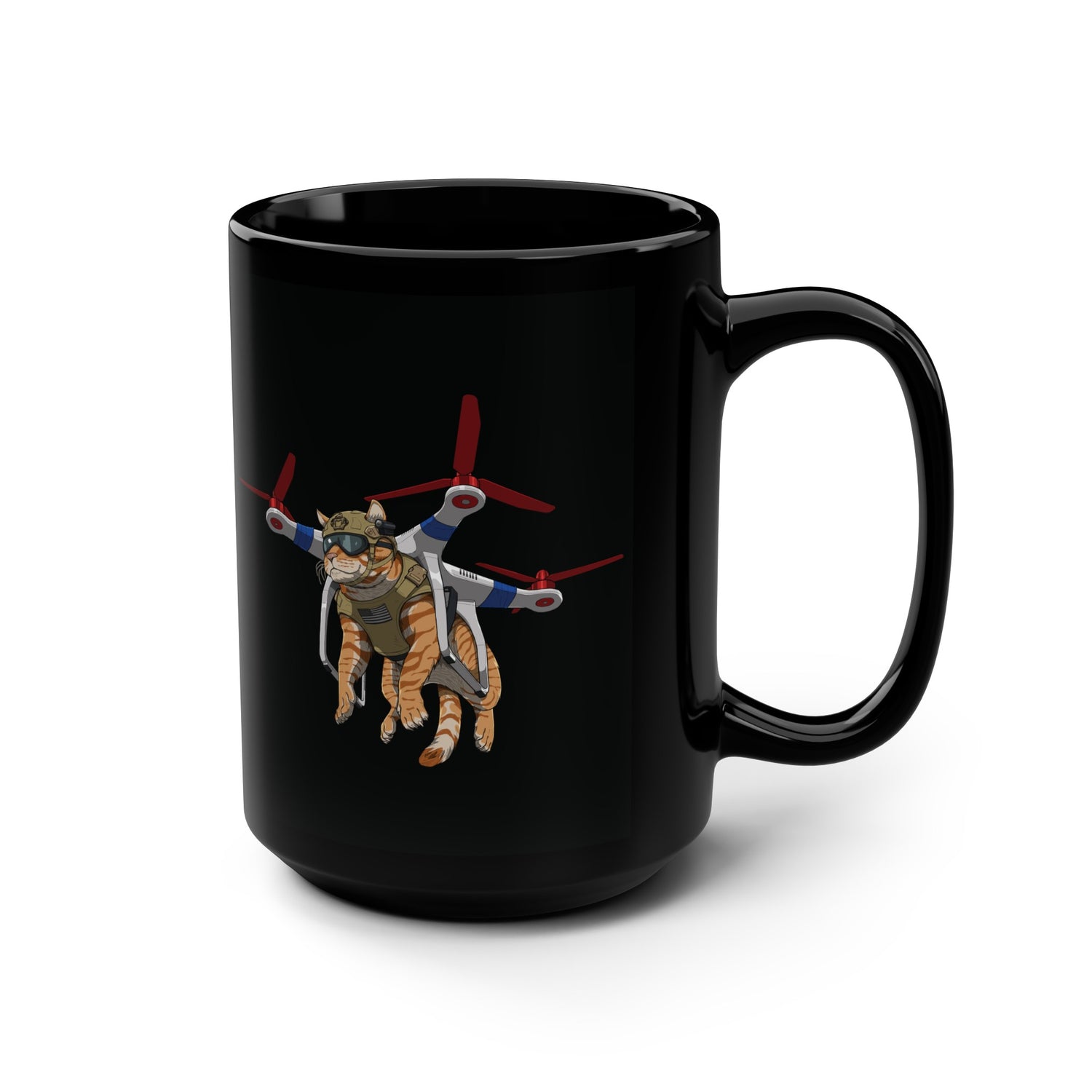 Drone Cat - 15oz Mug