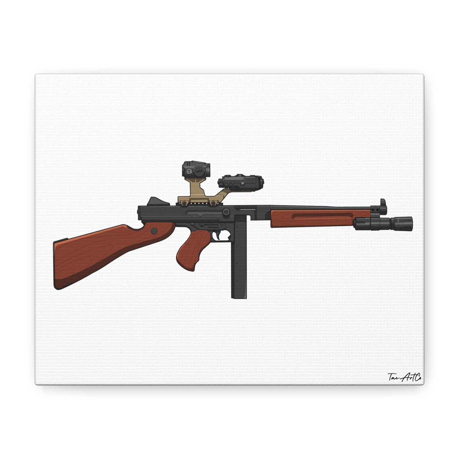 Tacticool Tommy – Modern Thompson Canvas Print