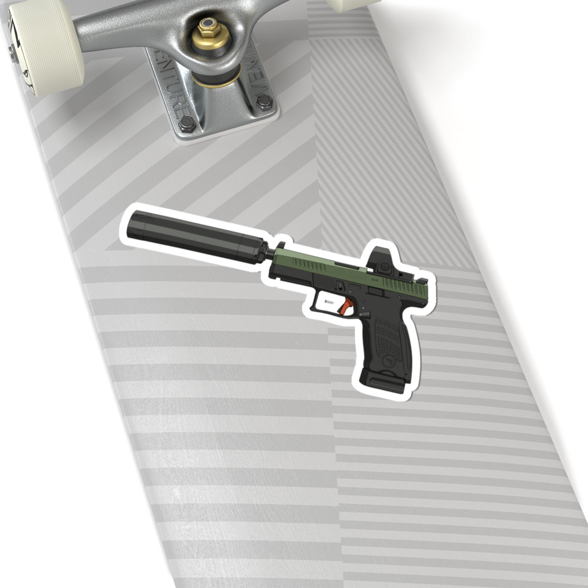 CZ P-10 w/ Suppressor & SRO - Vinyl Sticker