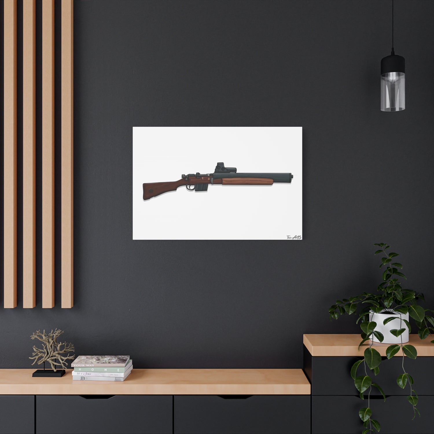 De Lisle Carbine – Suppressed Rifle Canvas Print