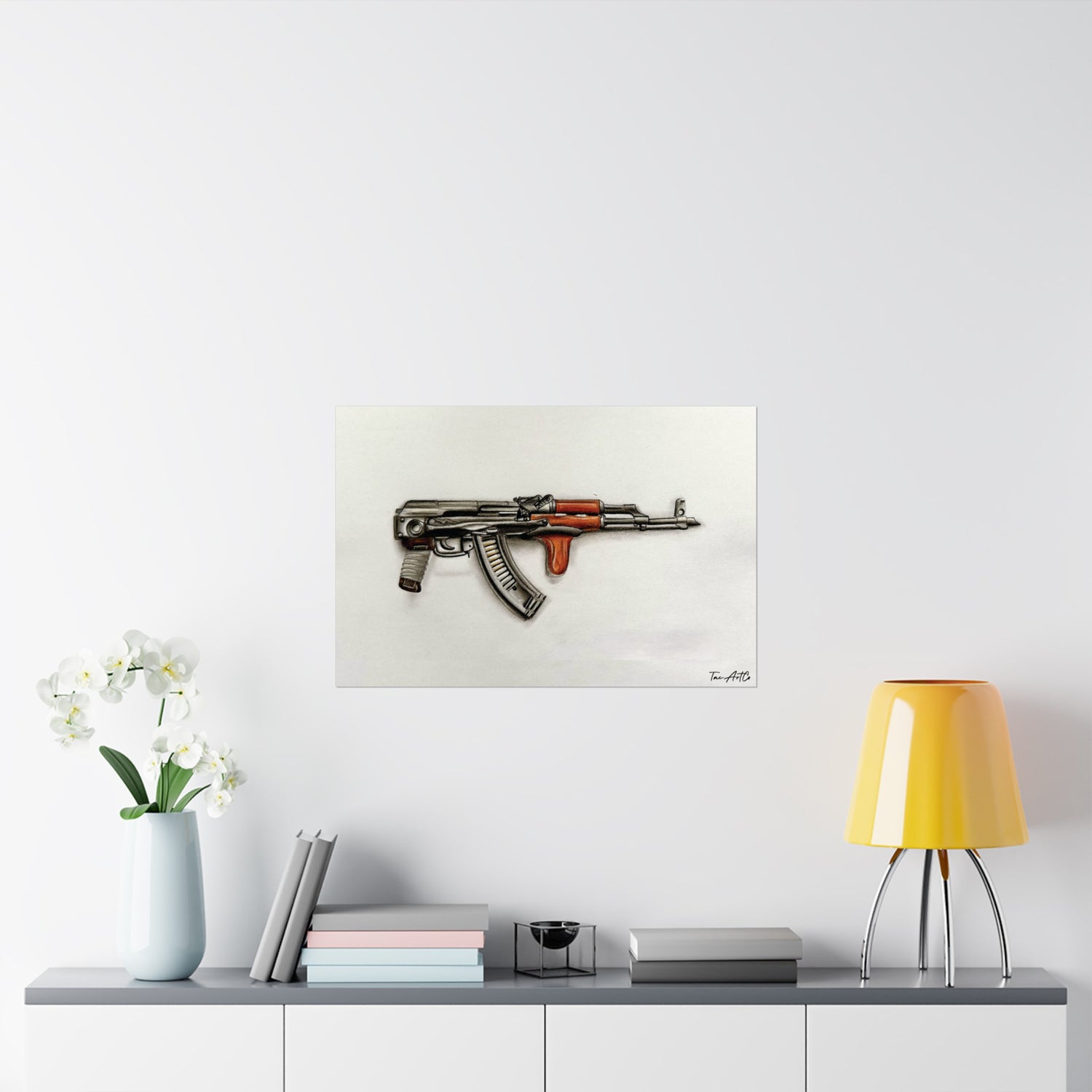 AK Under Folder W/Dong Sketch - Matte Poster