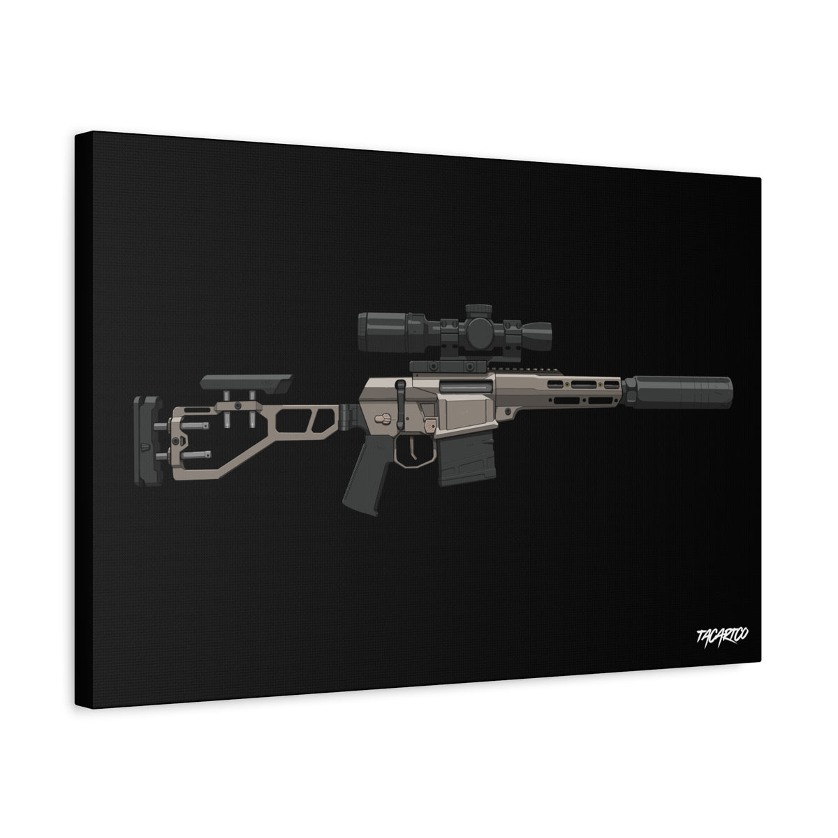 The Fix by Q - Canvas Print (Black Background)