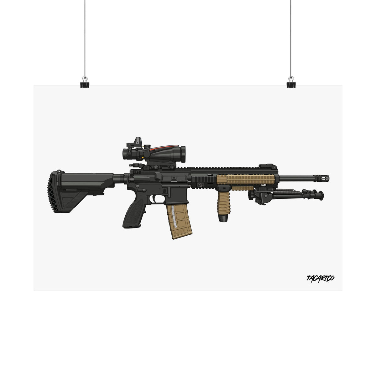 M27 IAR - Matte Poster (White Background) — product view