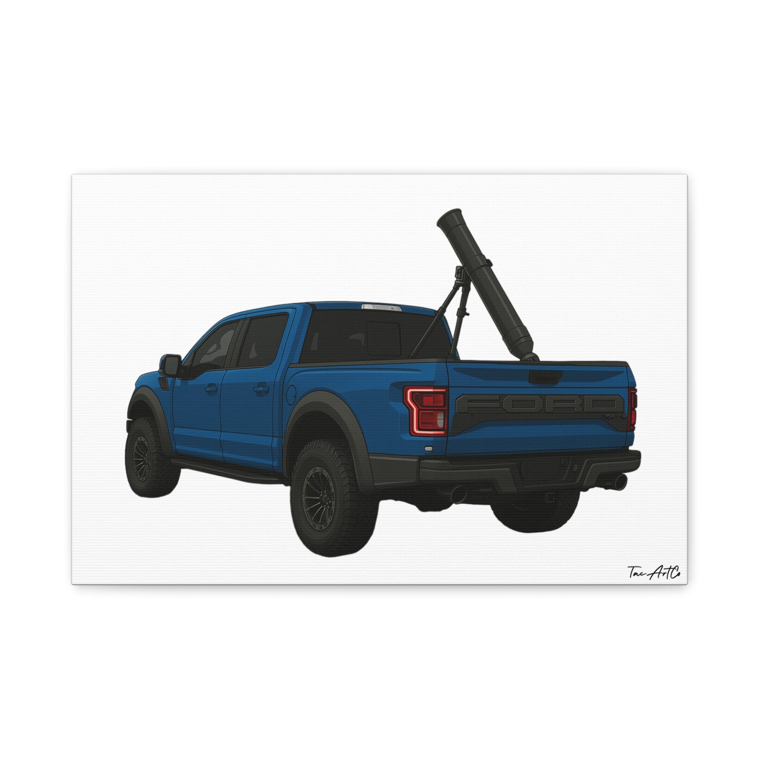 Heavy Payload – Raptor Mortar Rig Canvas Print
