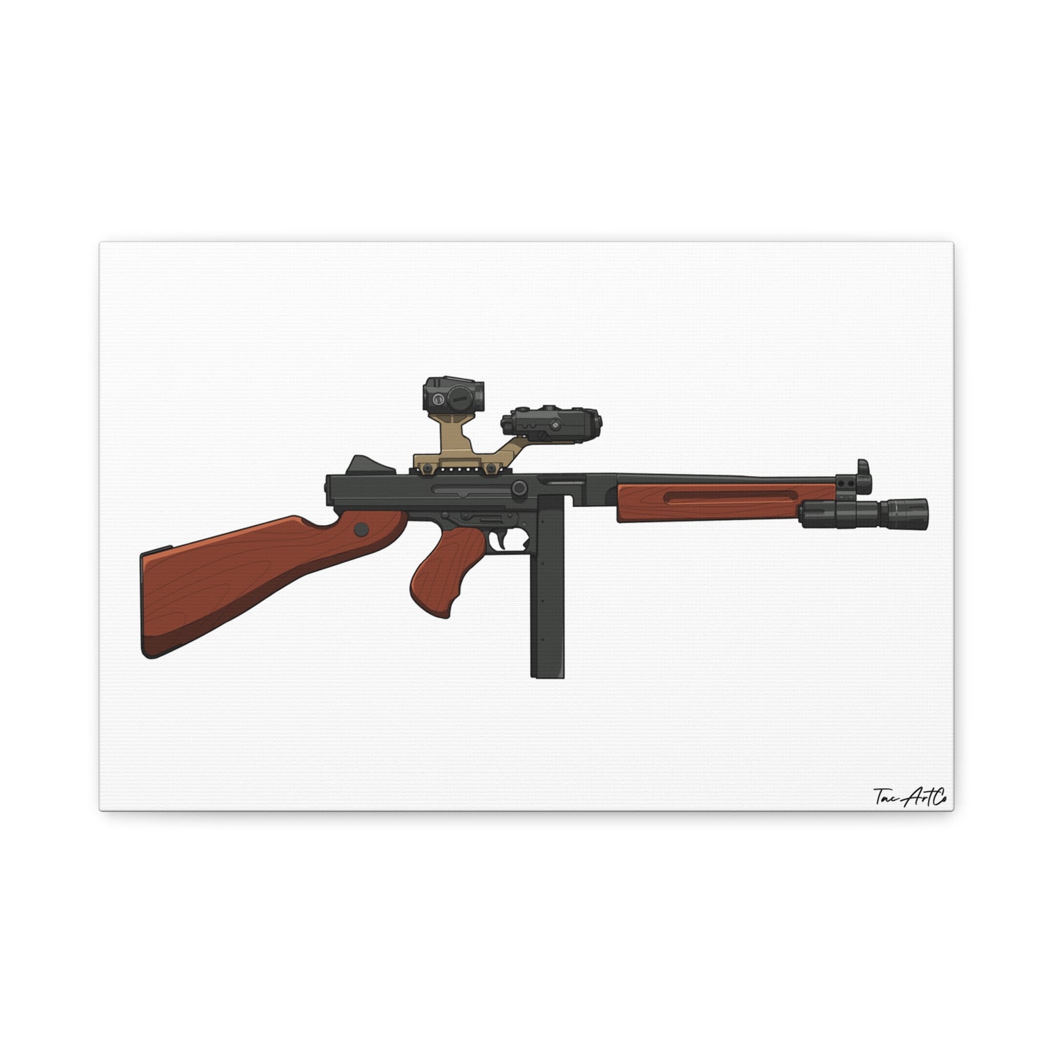 Tacticool Tommy – Modern Thompson Canvas Print