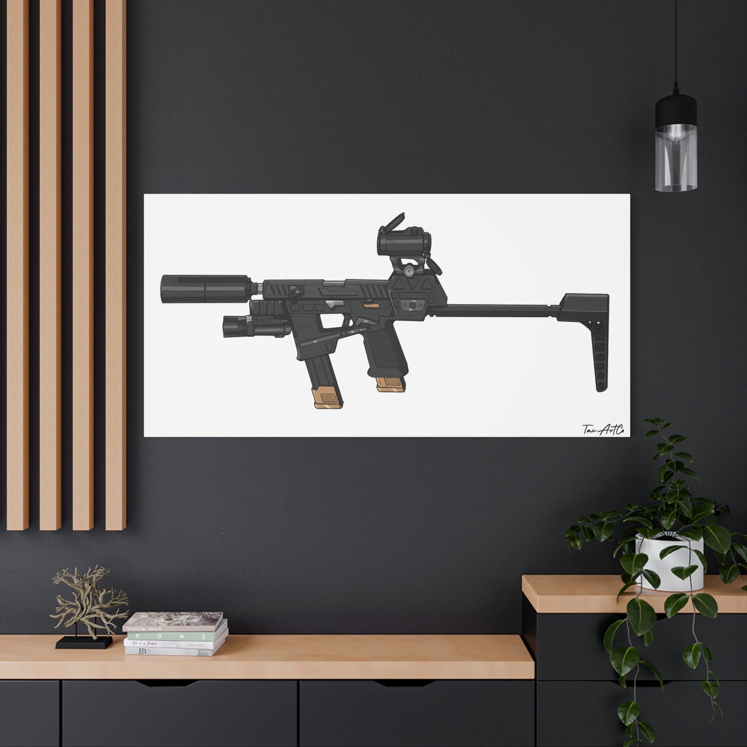 Flux Raider Canvas Print – Sidearm on Steroids