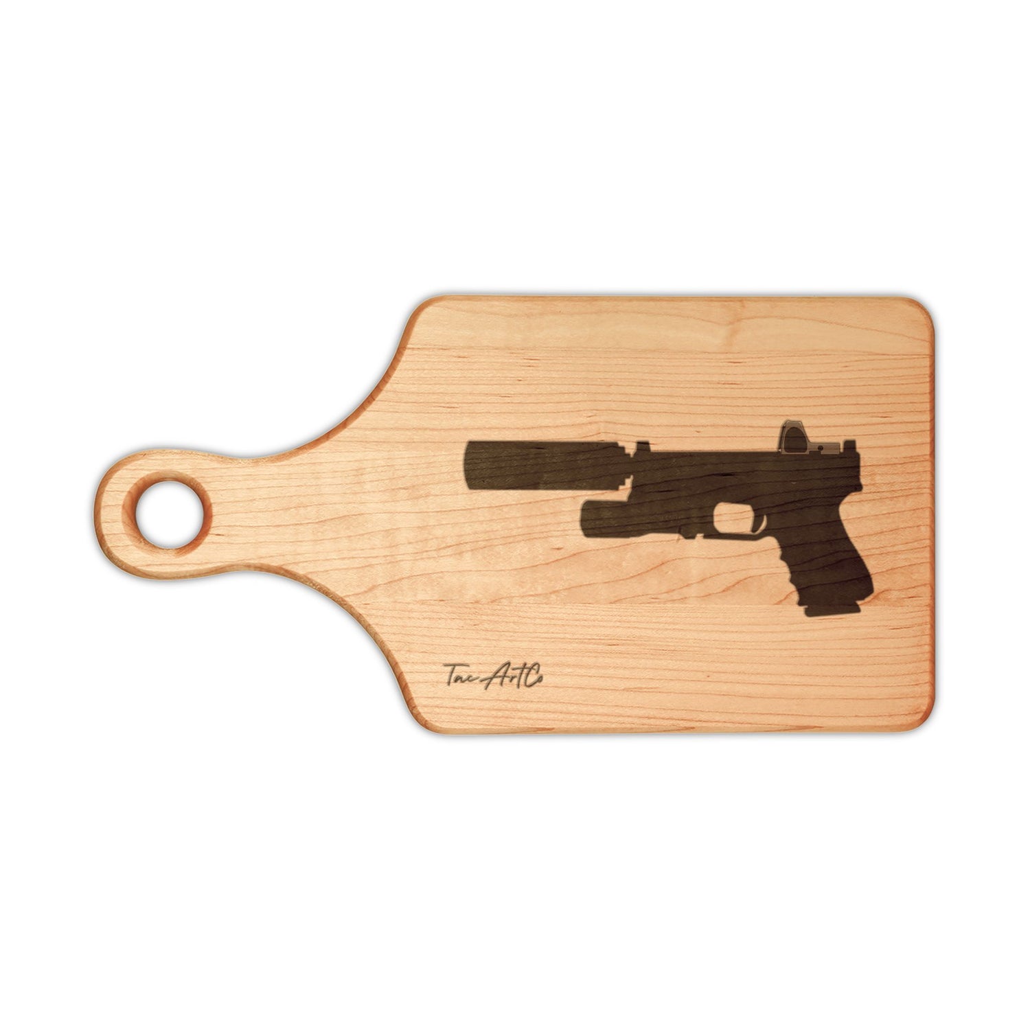 Glock 19 Suppressed w/ RMR - Cutting Board