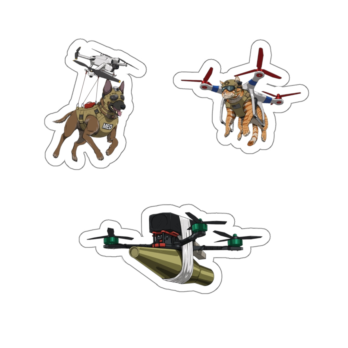 Drone v1 - Sticker Sheet