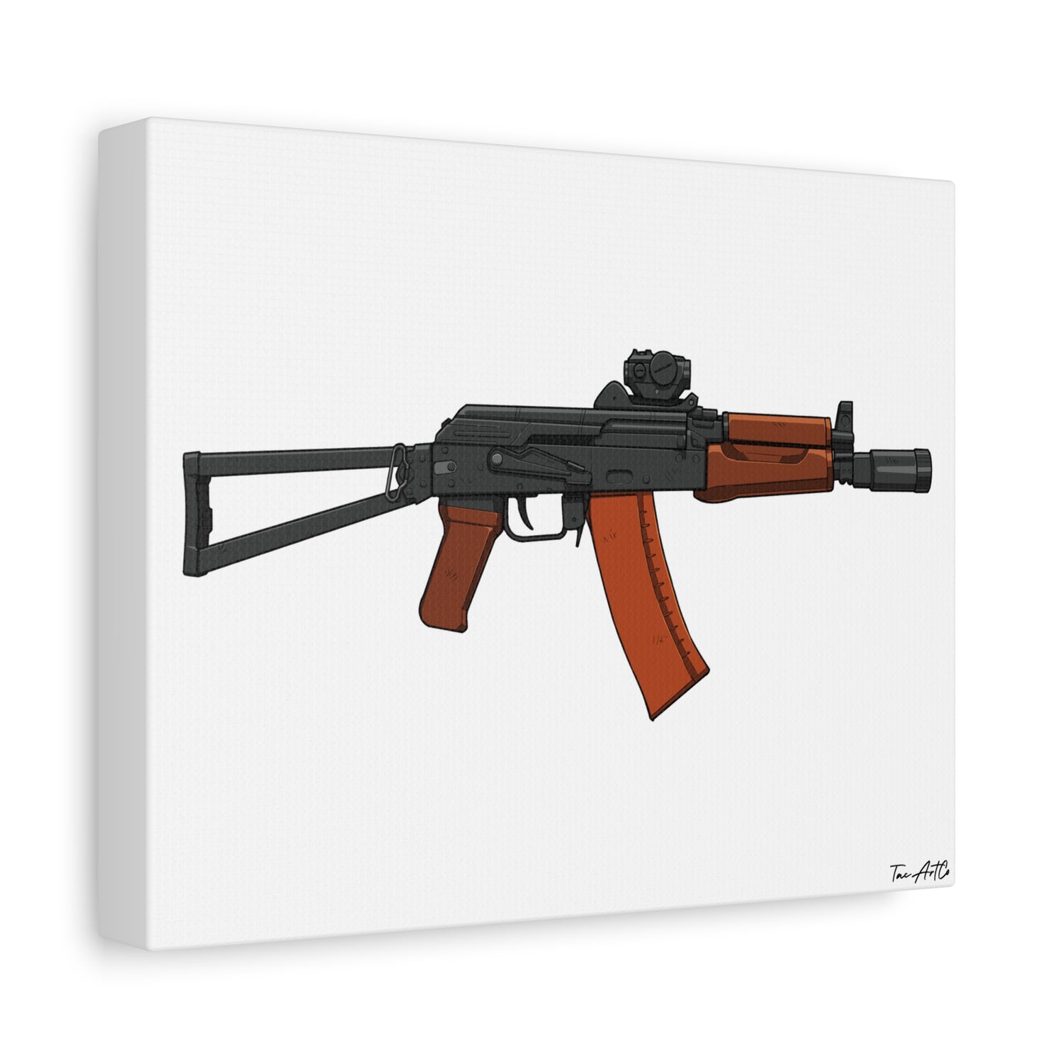 AKS-74U Krinkov – Shorty AK Rifle Canvas Print