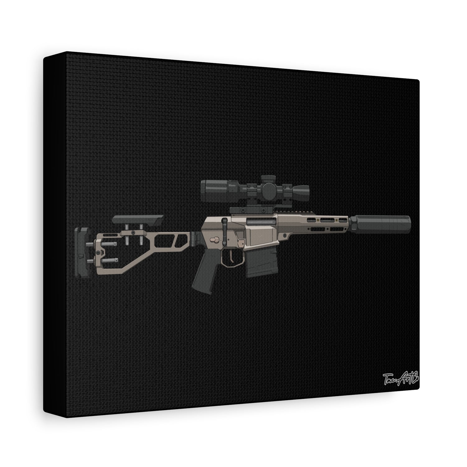 The Fix by Q – Canvas Print (Black Background)