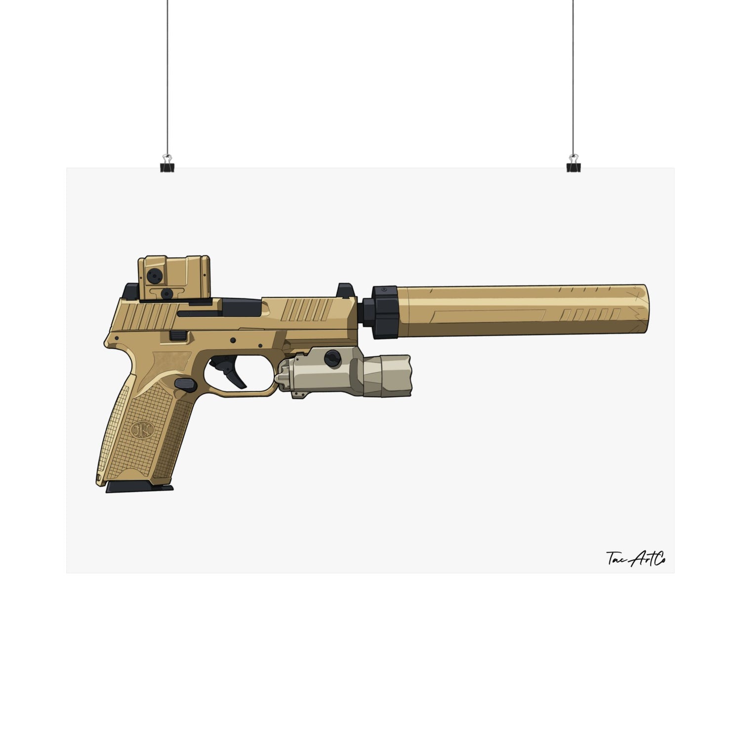 FN 509 Tac - Matte Poster