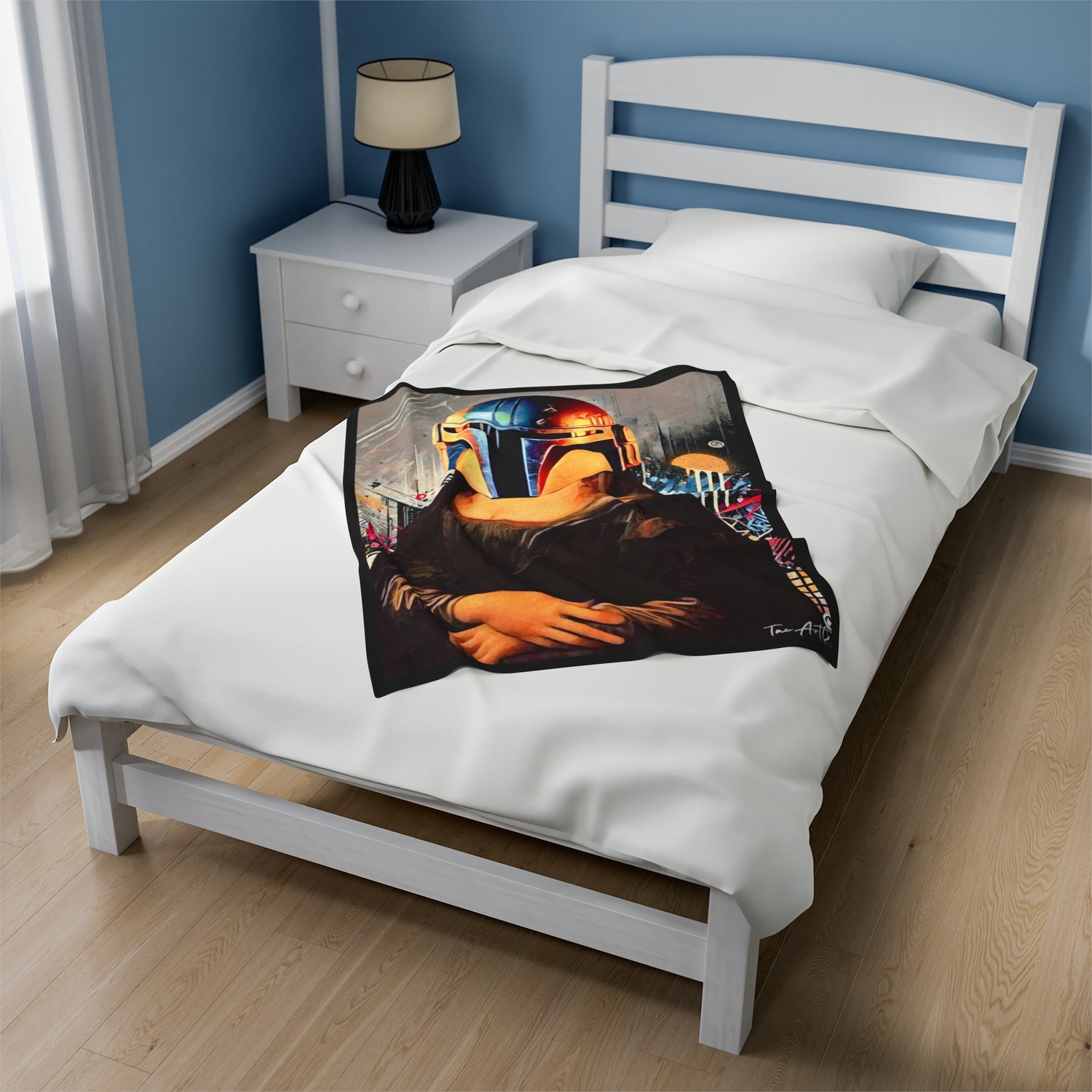 boba lisa - Velveteen Plush Blanket