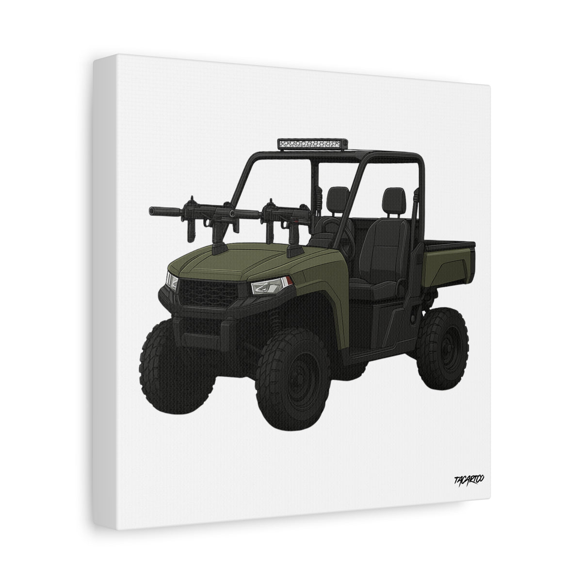 UTV Technical - Canvas Print (White Background)