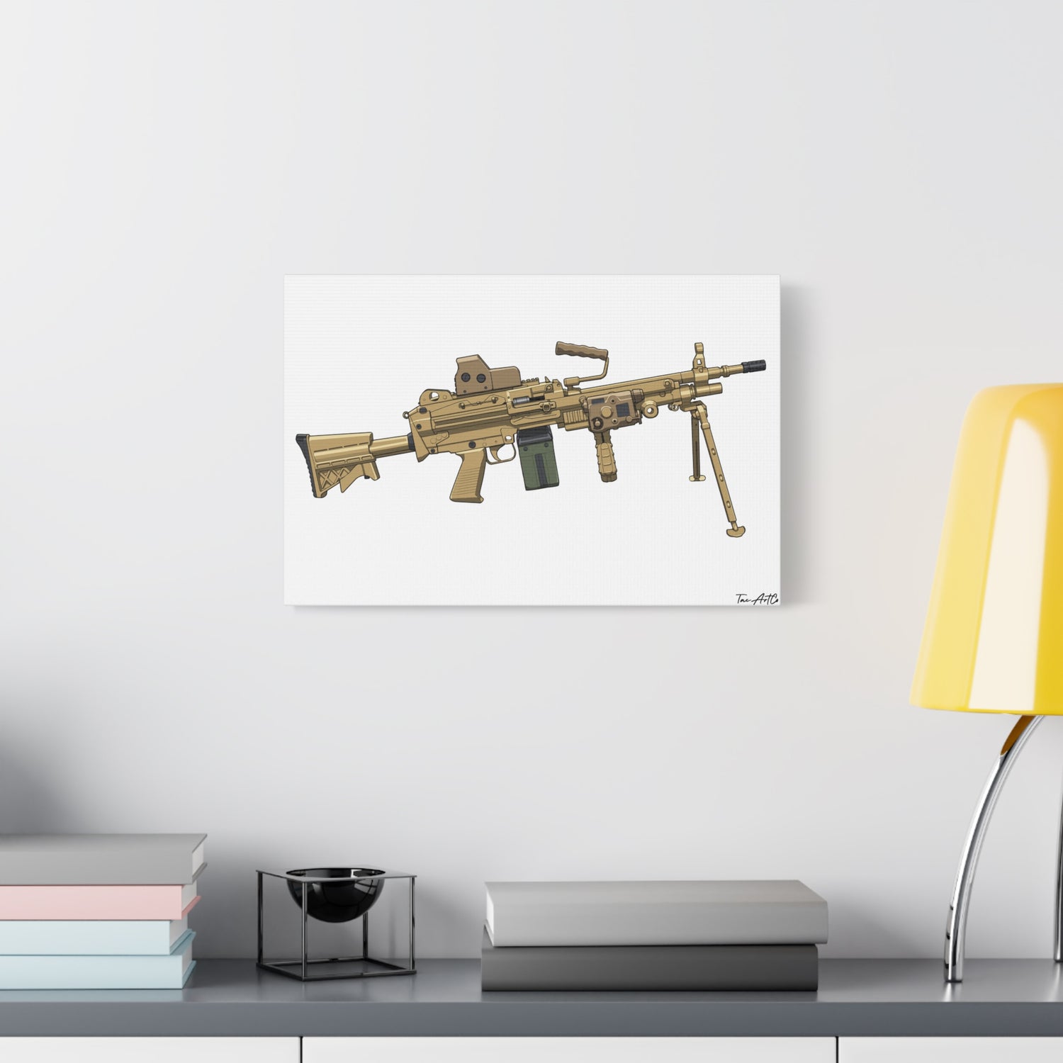 M249 SAW – Belt-Fed Canvas Print