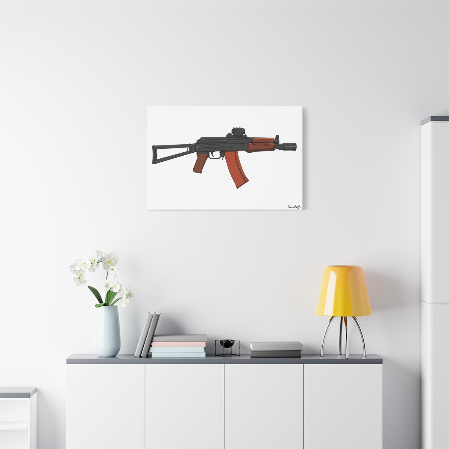AKS-74U Krinkov – Shorty AK Rifle Canvas Print