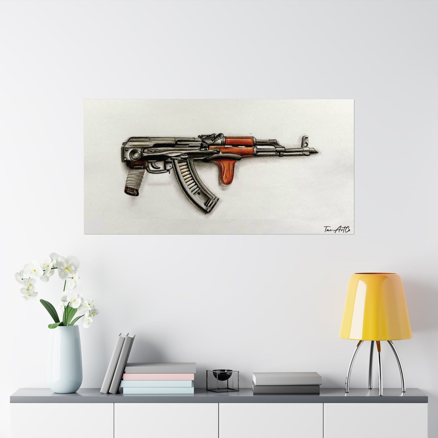 AK Under Folder W/Dong Sketch - Matte Poster