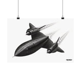 SR-71 Blackbird Sketch - Matte Poster