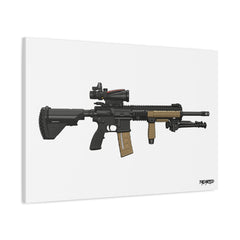M27 IAR - Canvas Print (White Background) — product view