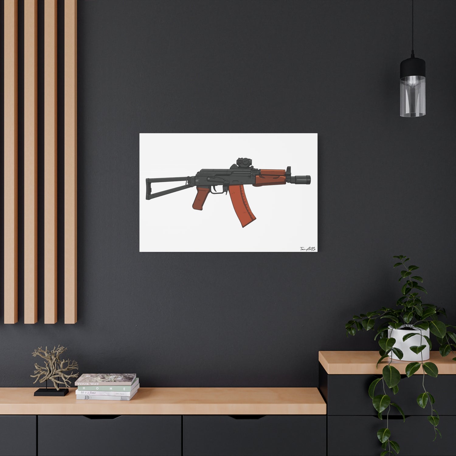 AKS-74U Krinkov – Shorty AK Rifle Canvas Print