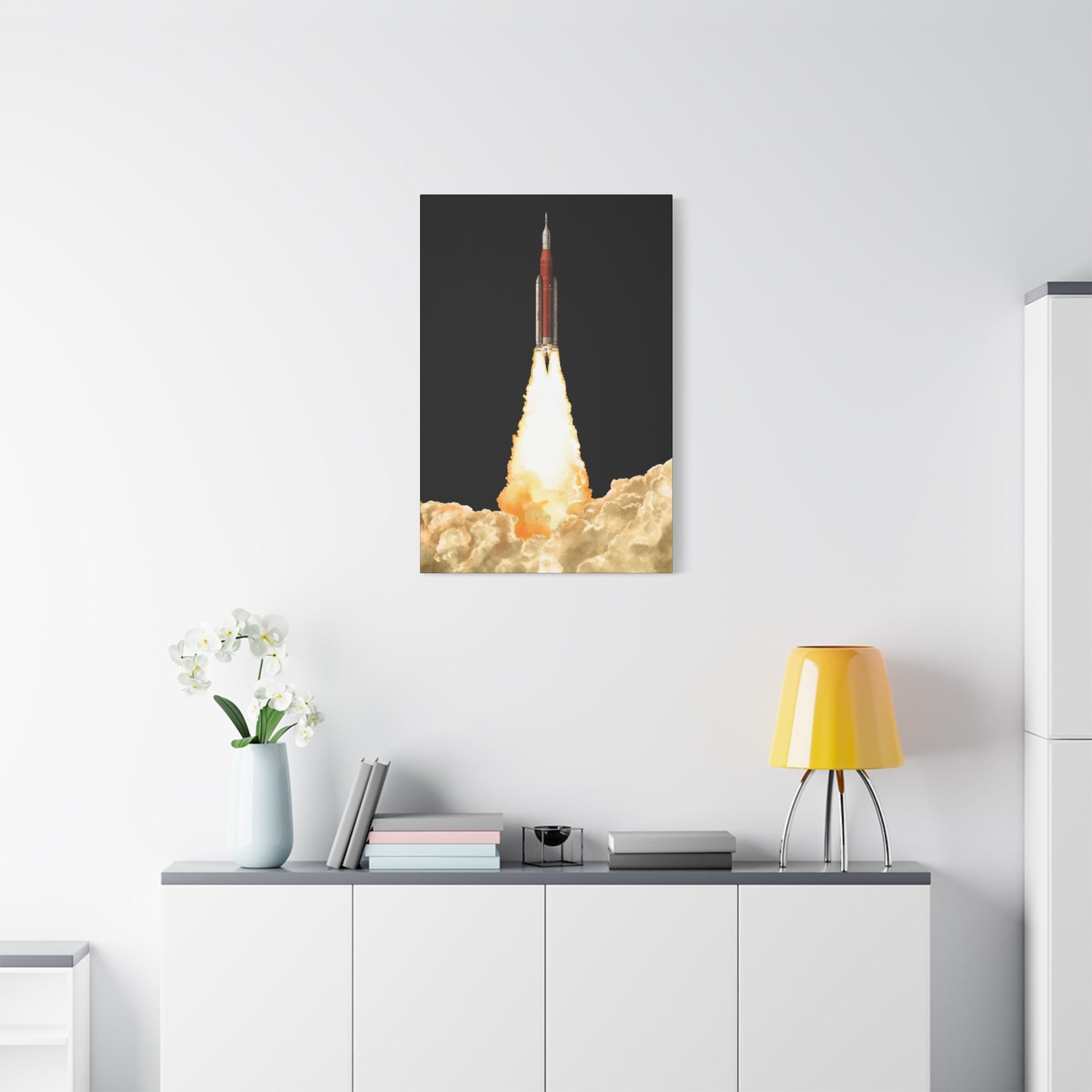 Artemis 2 – Canvas Print (Black Background)