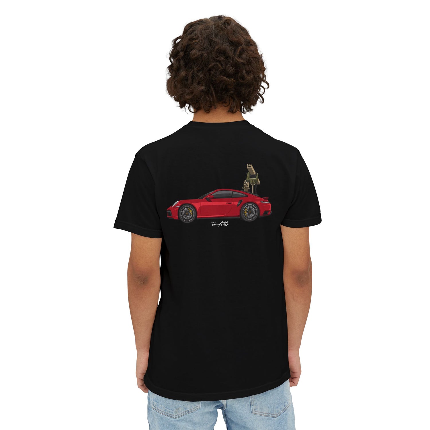 Porsche Technical w/ Flag - Comfort Color 6030 Pocket Tee