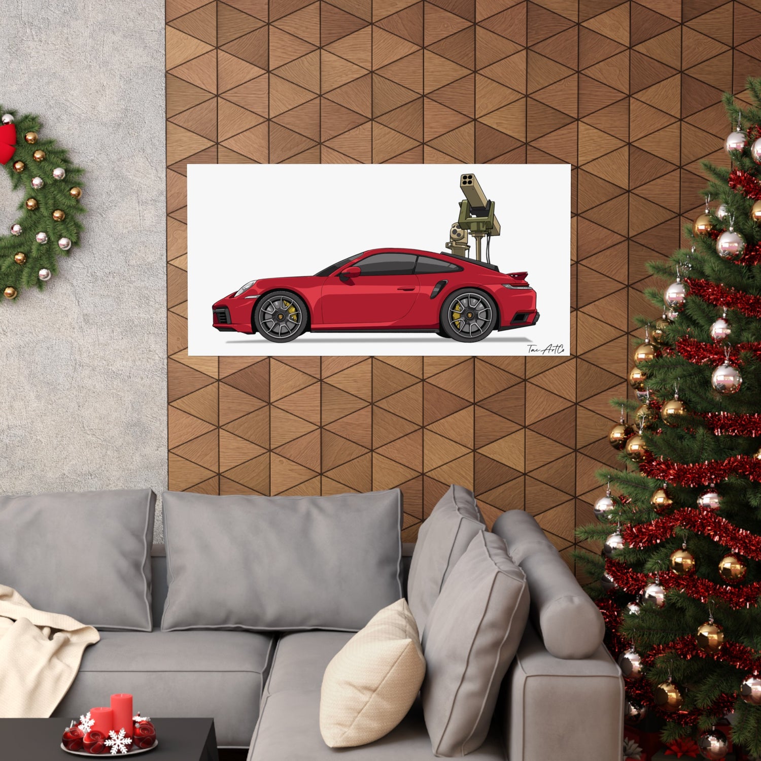Porsche 911 Technical - Matte Poster