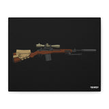 Classic M14 - Canvas Print (Black Background)
