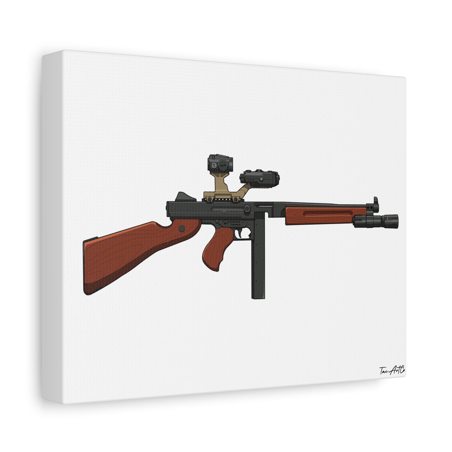 Tacticool Tommy – Modern Thompson Canvas Print