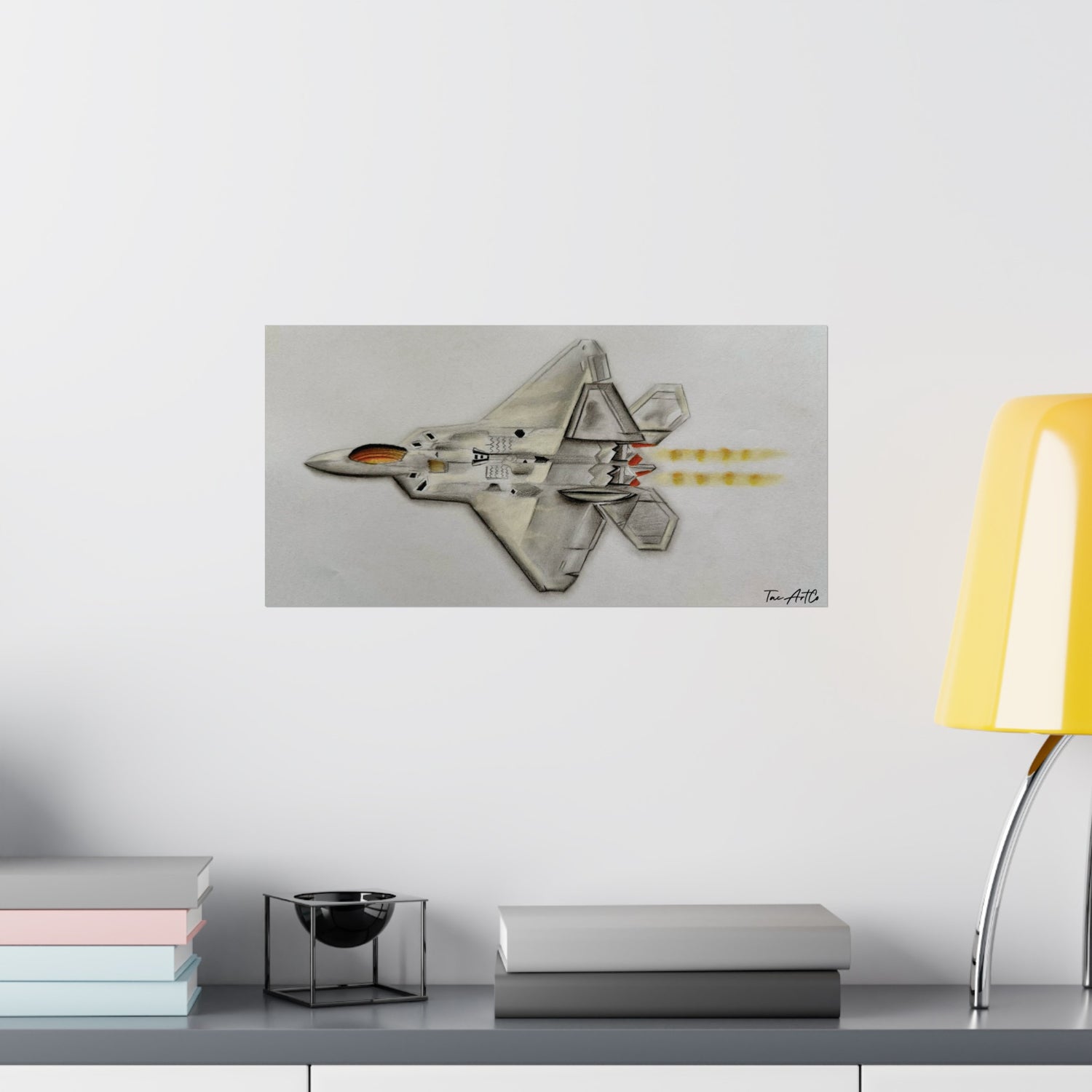 F22 Raptor Sketch - Matte Poster