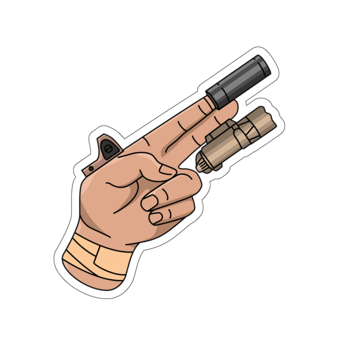 TacArt Finger Gun v2 - Sticker