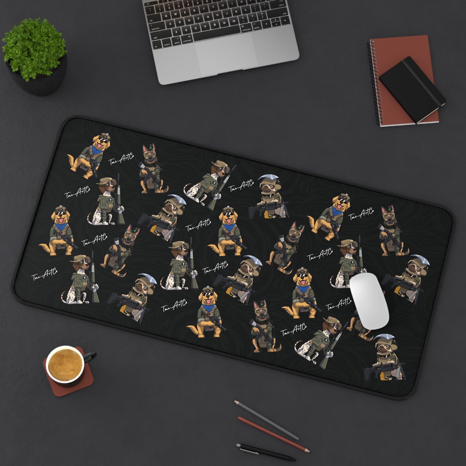 Dog Squad Pattern - Desk Mat