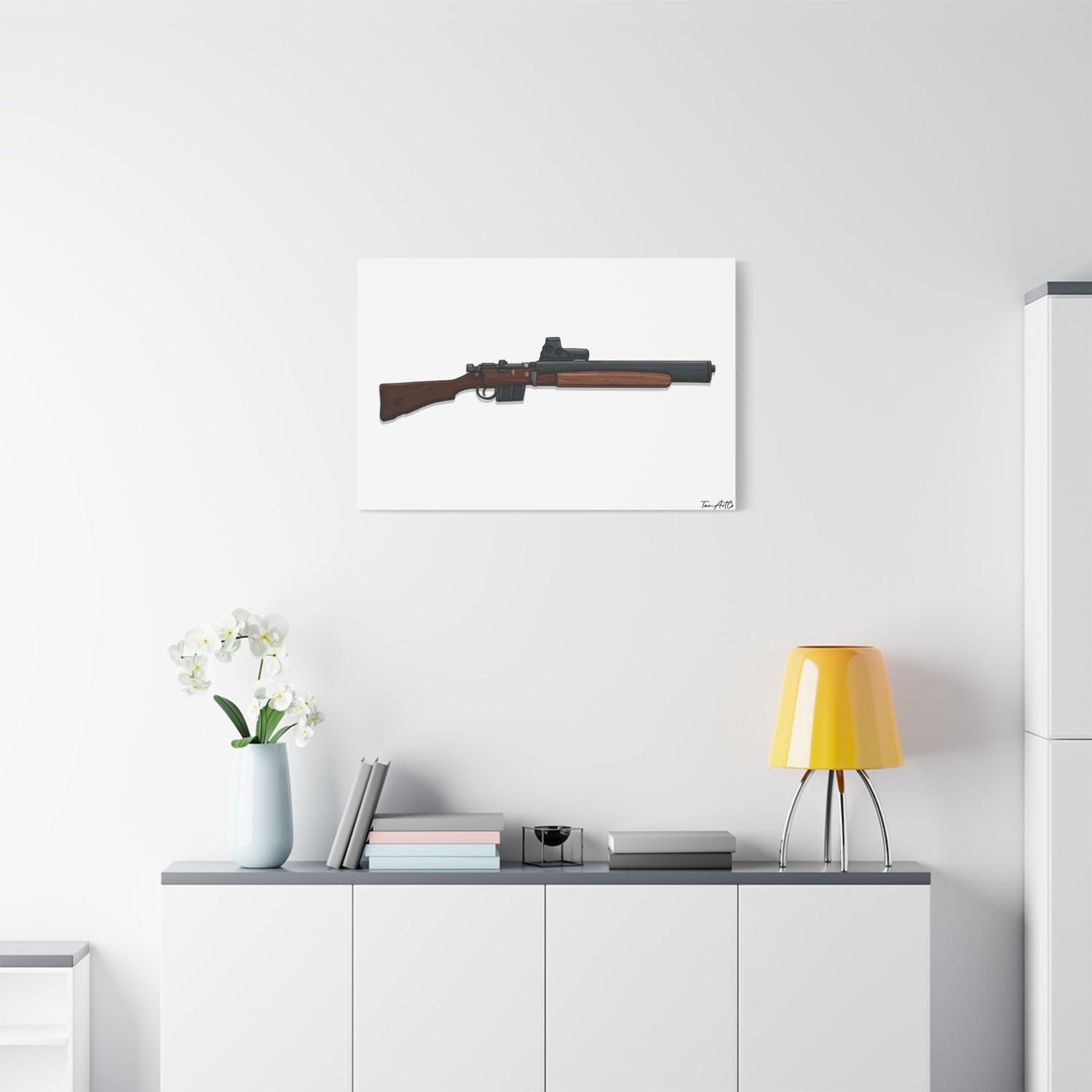 De Lisle Carbine – Suppressed Rifle Canvas Print