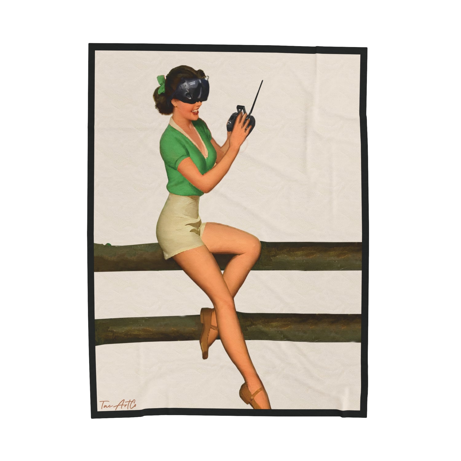Drone Girl - Velveteen Plush Blanket