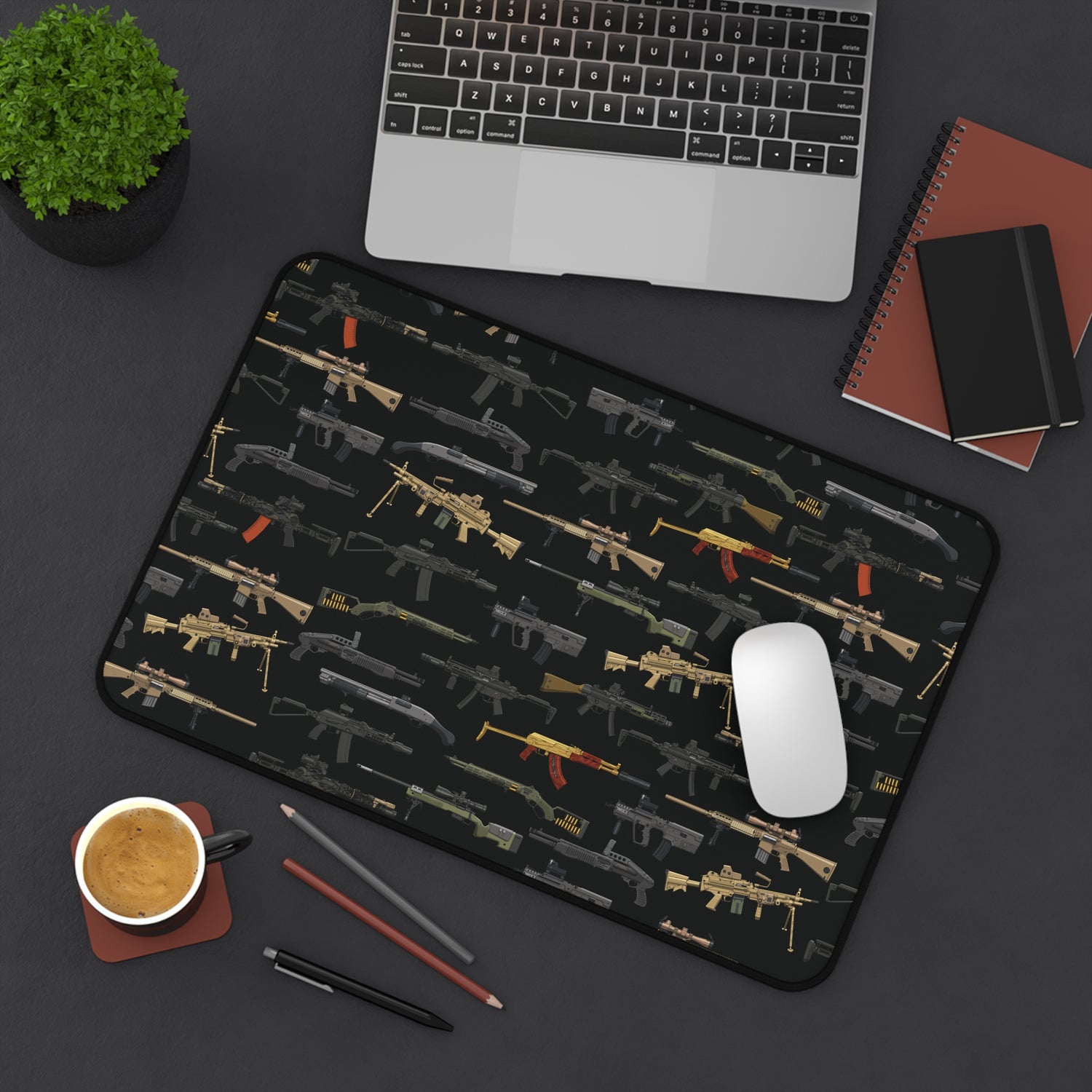 Firearm Assortment V2 – Desk Mat