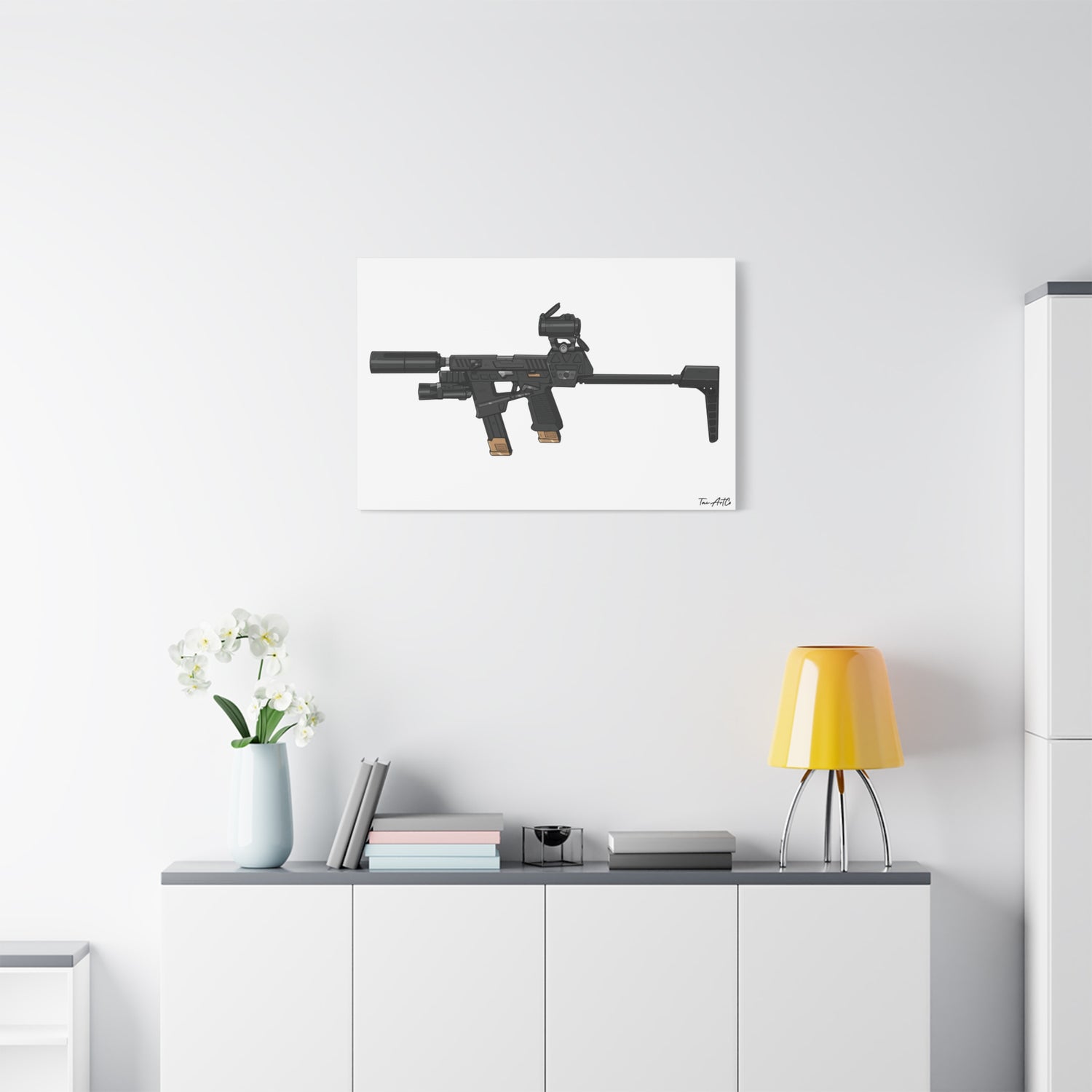 Flux Raider Canvas Print – Sidearm on Steroids