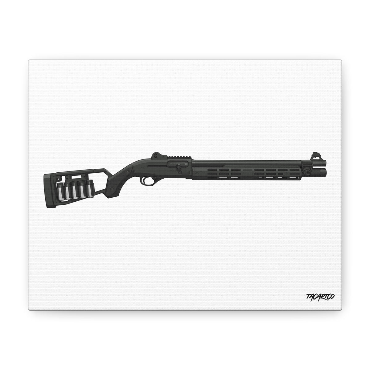 Beretta 1301 - Canvas Print (White Background)