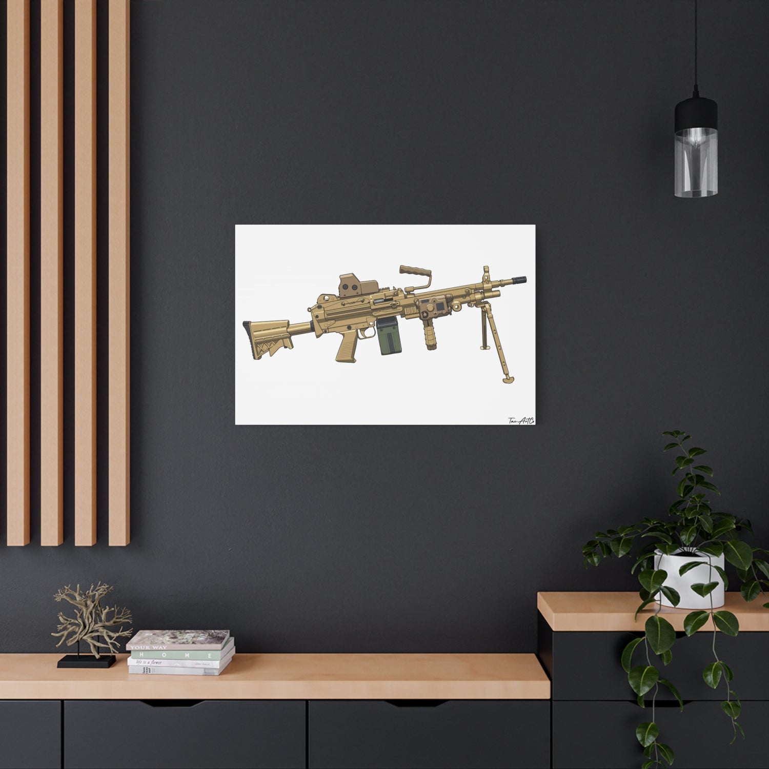 M249 SAW – Belt-Fed Canvas Print