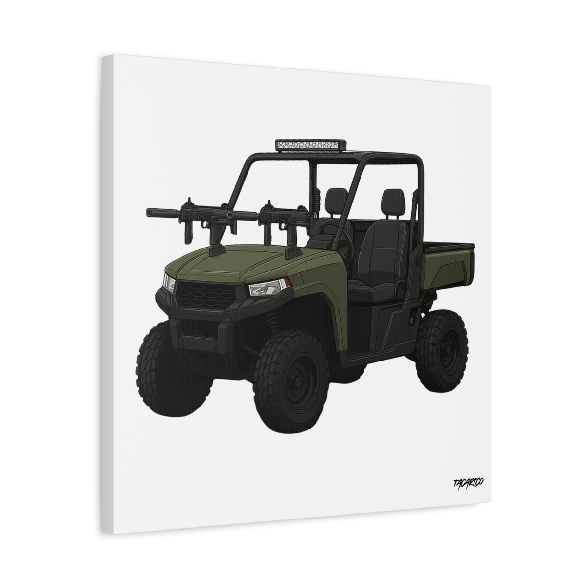 UTV Technical - Canvas Print (White Background)