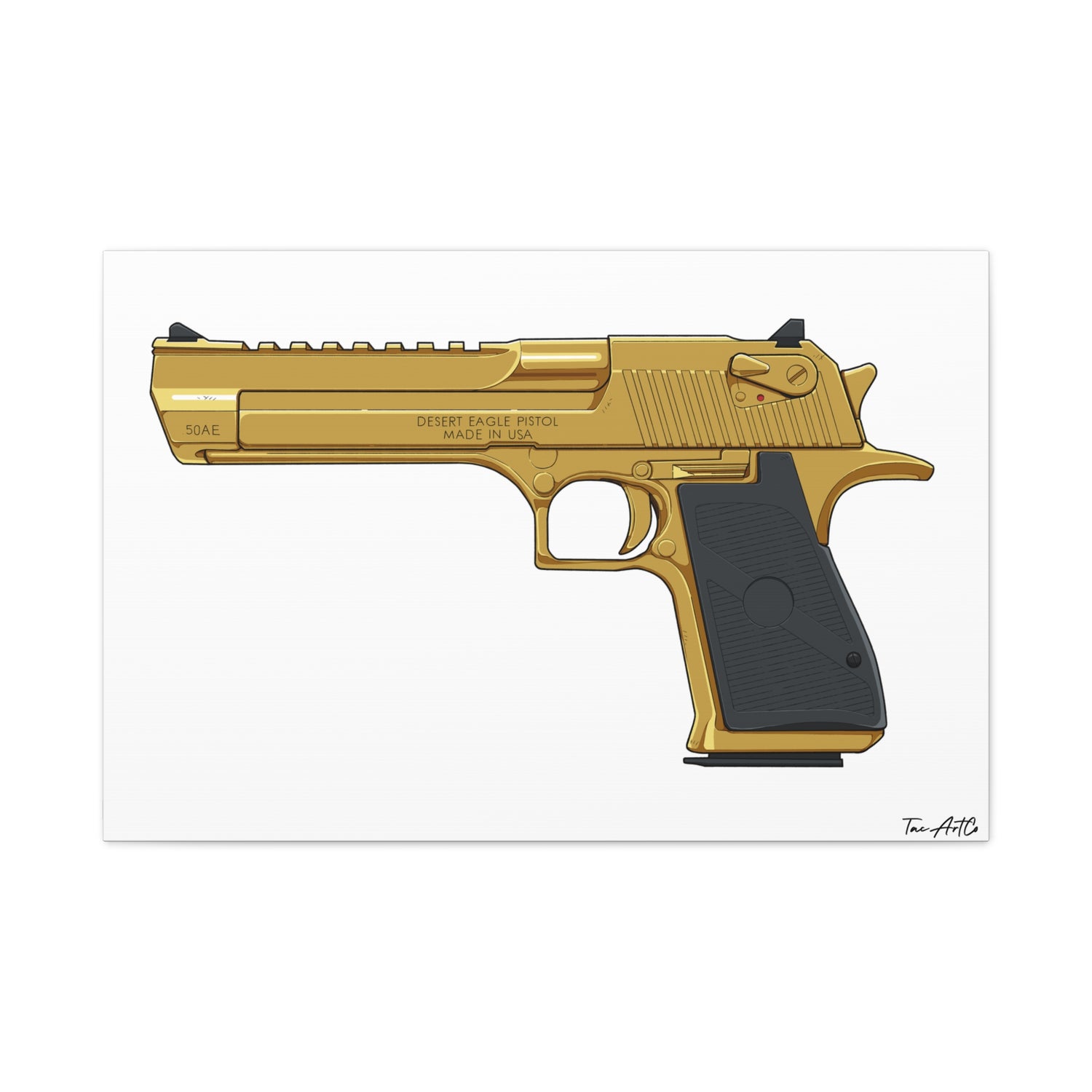 Desert Eagle Gold – Canvas Print