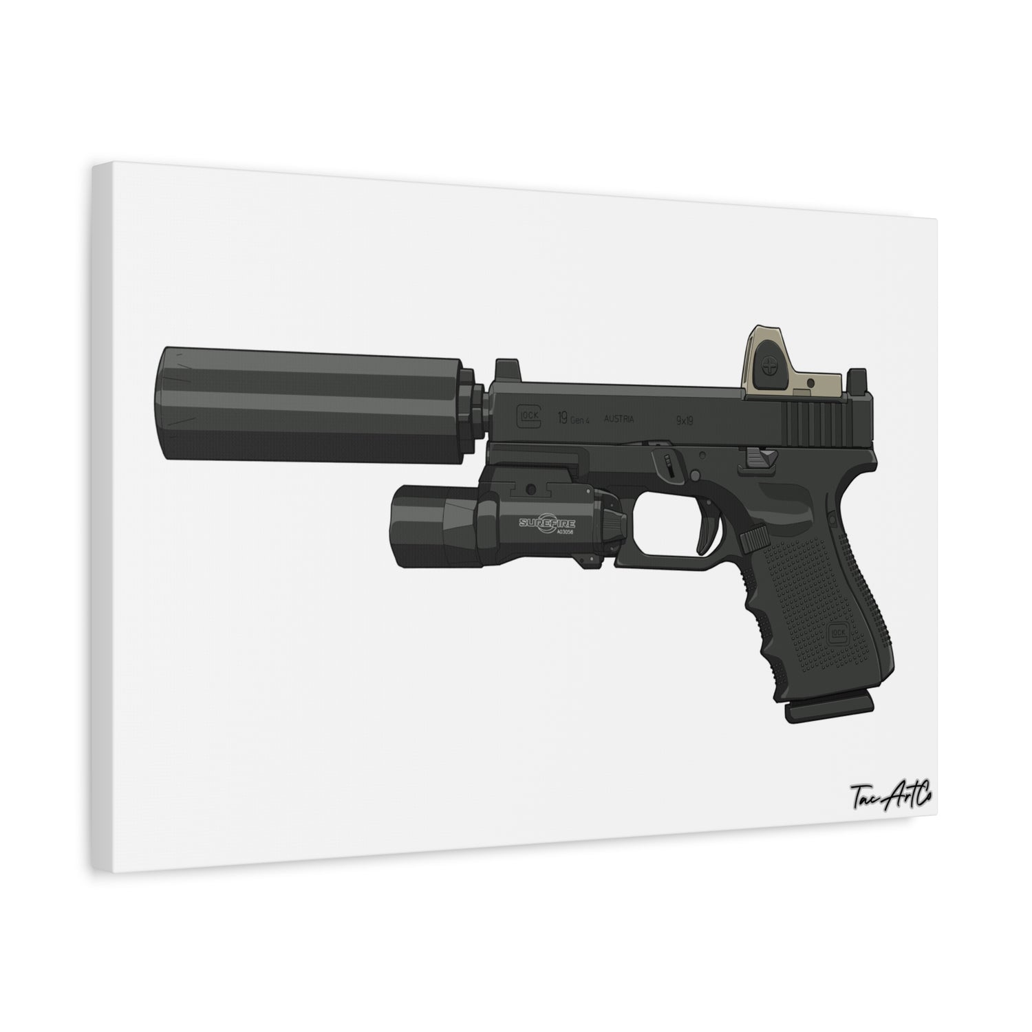 MK27 Mod 0 (Glock) - Canvas Print