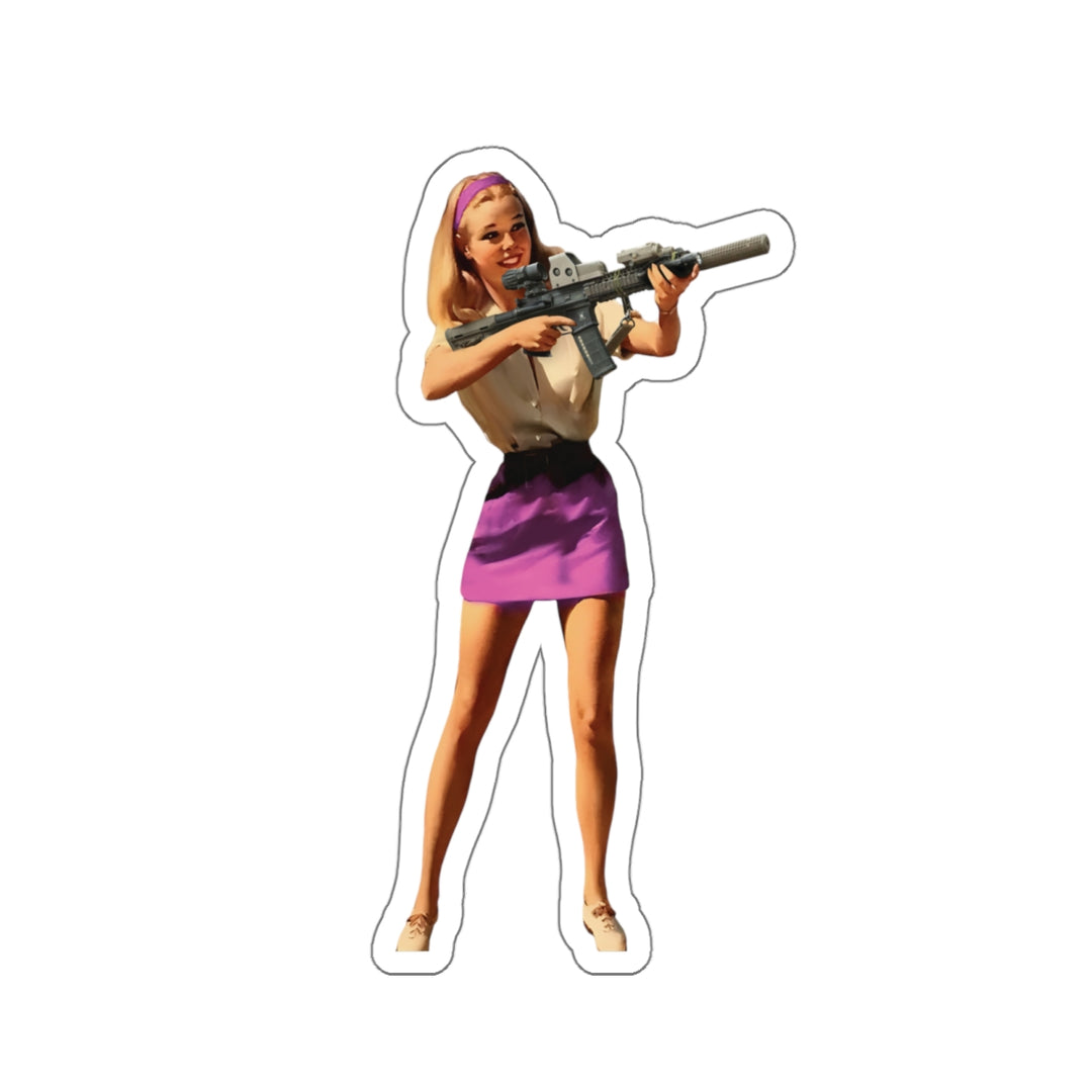 Mk18 Girl - Sticker – TacArtCo